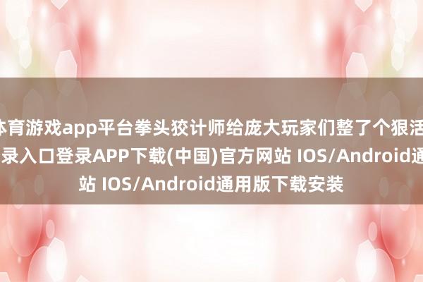 体育游戏app平台拳头狡计师给庞大玩家们整了个狠活-开云kaiyun登录入口登录APP下载(中国)官方网站 IOS/Android通用版下载安装